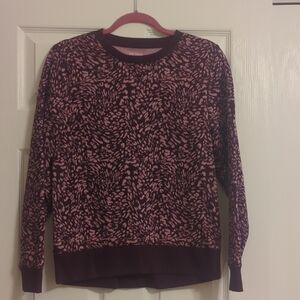 Women's Tek Gear Purple Patterned Sweatshirt
